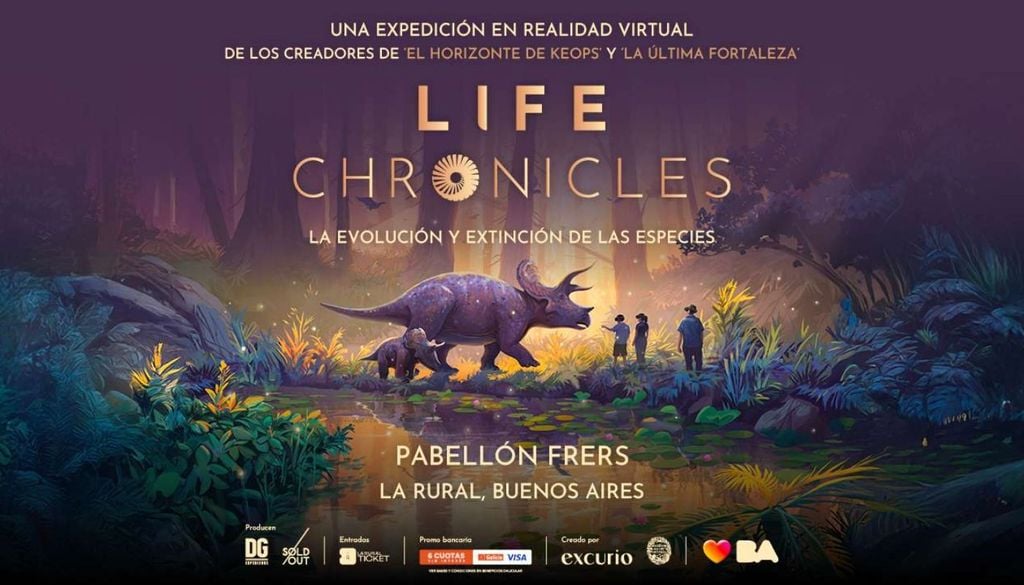 "Life Chronicles, la evolución y extinción de las especies", una experiencia de realidad virtual para descubrir en La Rural