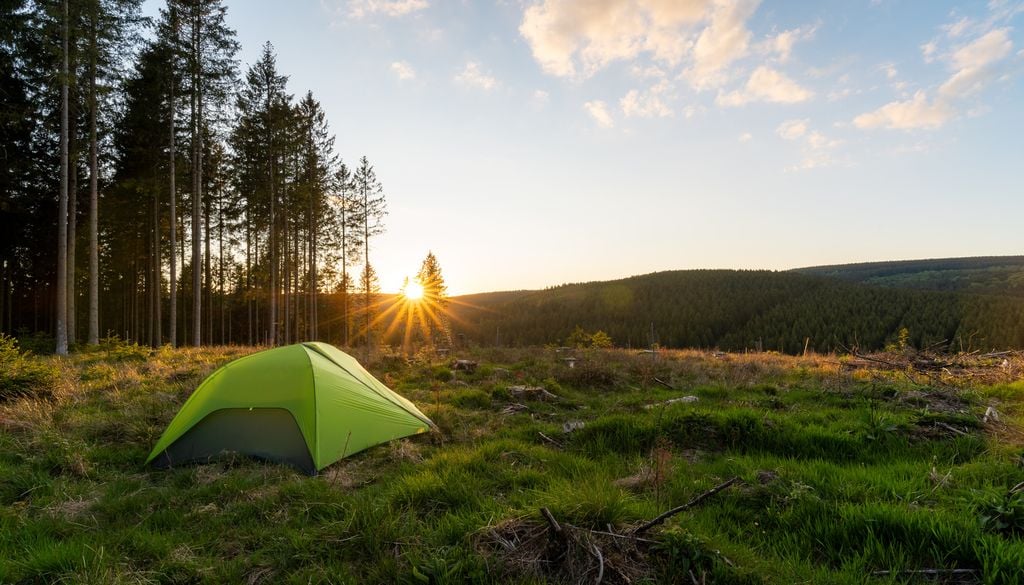Bivouac en Allemagne. Bivouac en Allemagne.