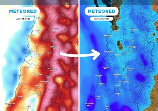 De la primavera anticipada al paraguas: alta presi&oacute;n cede terreno y abre la puerta a lluvias en la zona central