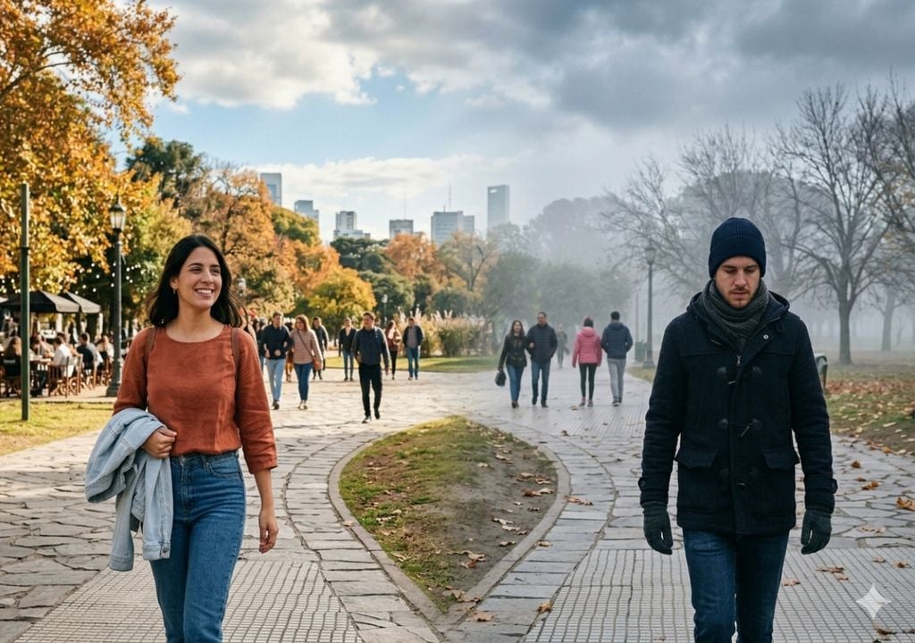 Brusco cambio de temperaturas este finde XL (imagen generada con IA)