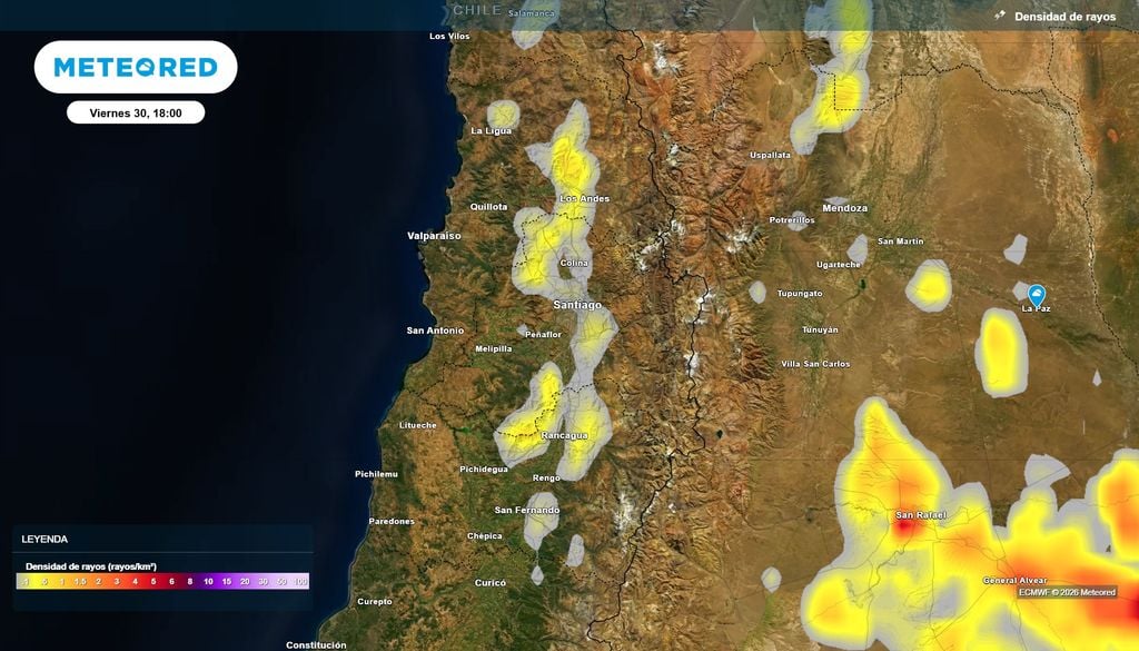 Tormentas eléctricas El próximo jueves la capital volverá a recibir tormentas eléctricas: modelo ECMWF muestra esta posibilidad.