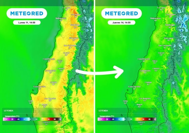De los 30 &deg;C al abrigo: vaguada costera y nubes pondr&aacute;n freno al calor en Chile central