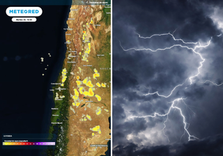 Comienza el lunes y termina el fin de semana: tormentas, granizo, lluvia, nieve y fuertes vientos en varias regiones