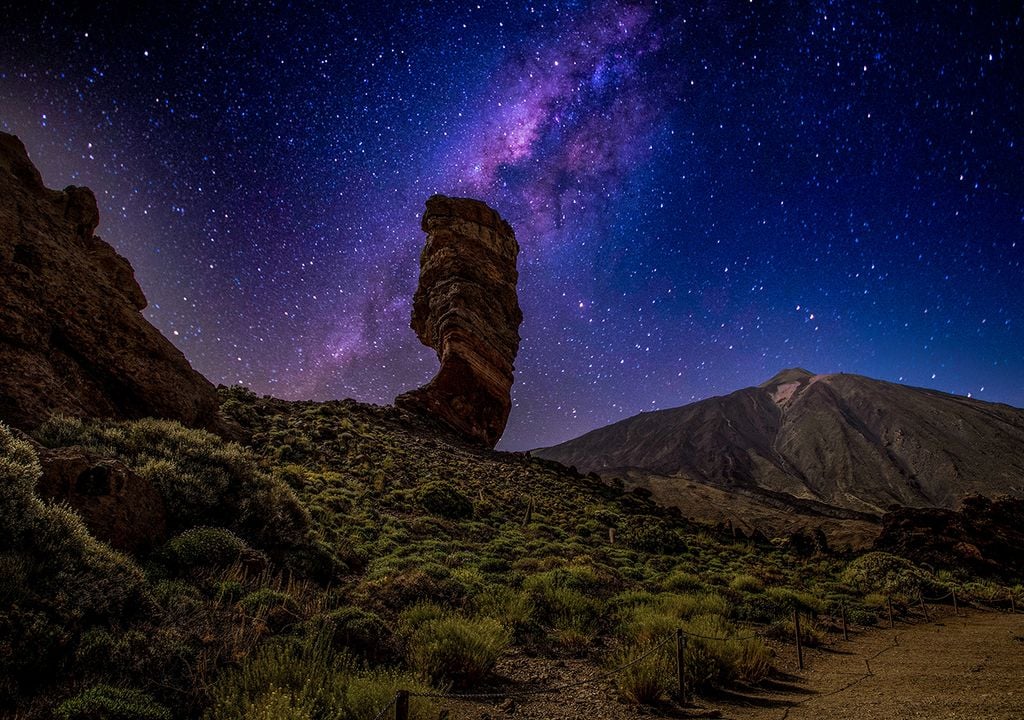 Teide, cielo estrellado