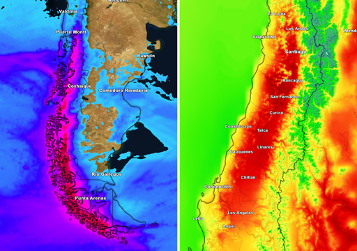 Fin de semana con contrastes en Chile: calor intenso, tormentas, lluvias locales y viento en varias regiones