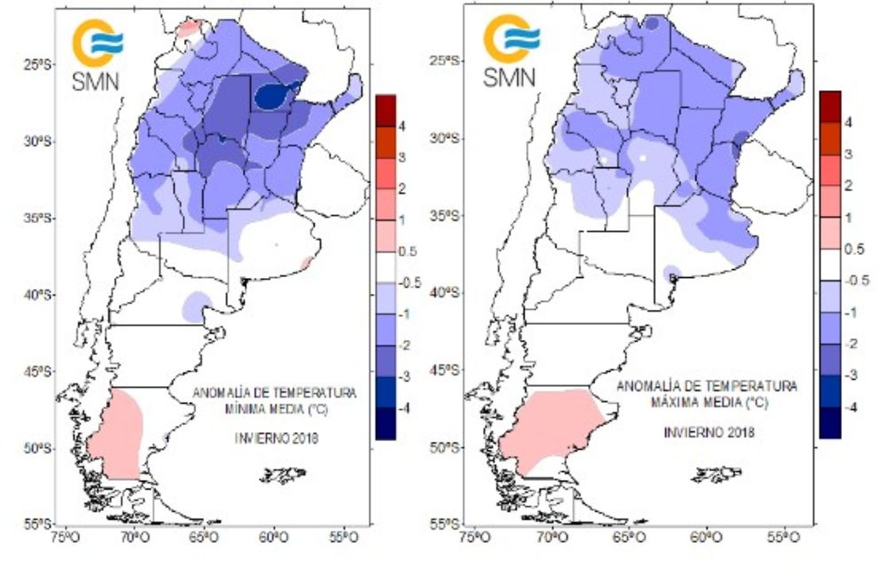 Temperaturas invierno frío Temperaturas invierno frío