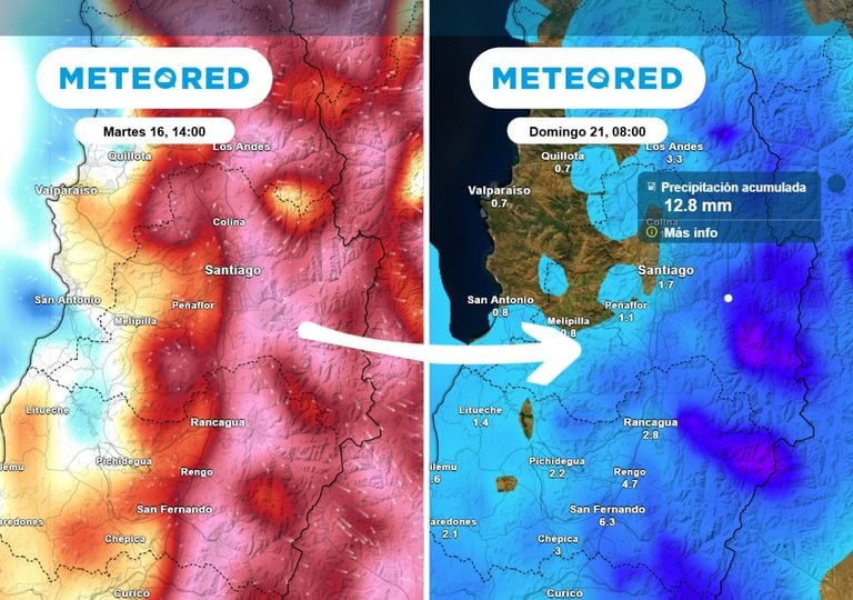 De "posible ola de calor" al retorno de las lluvias: Santiago se prepara para un brusco vuelco del tiempo en pleno junio