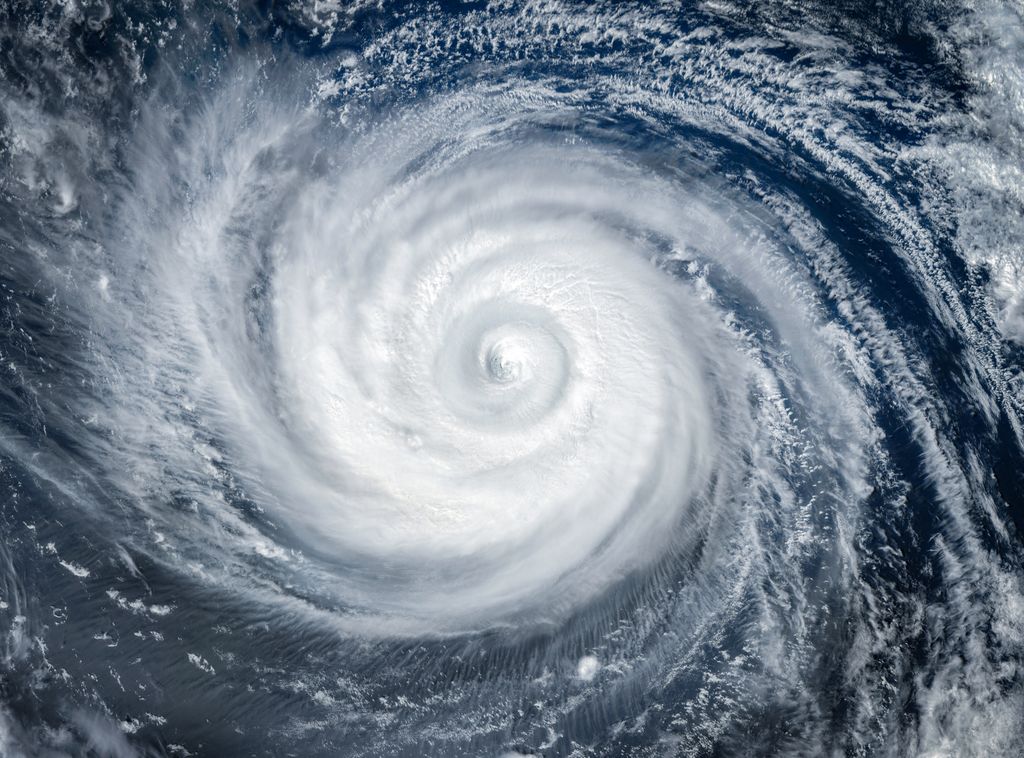 ouragan vu par satellite