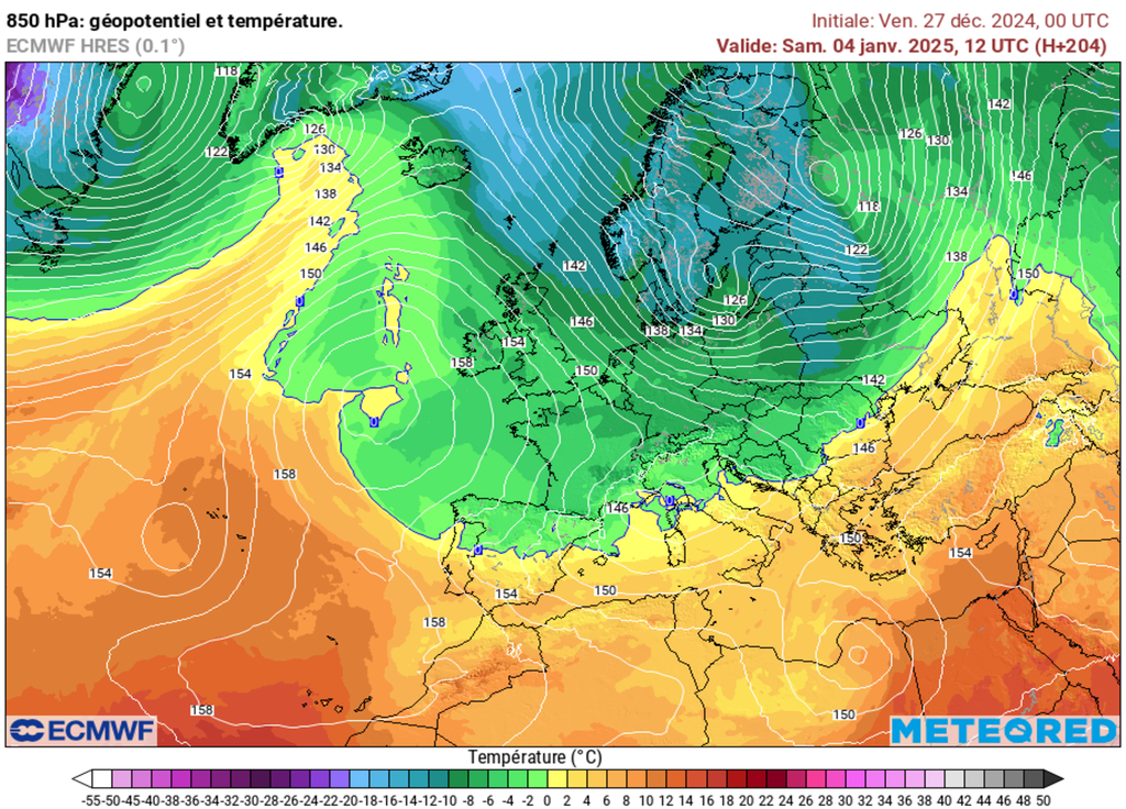 De l'air bien froid va s'inviter sur une grande partie de l'Europe dont la France.