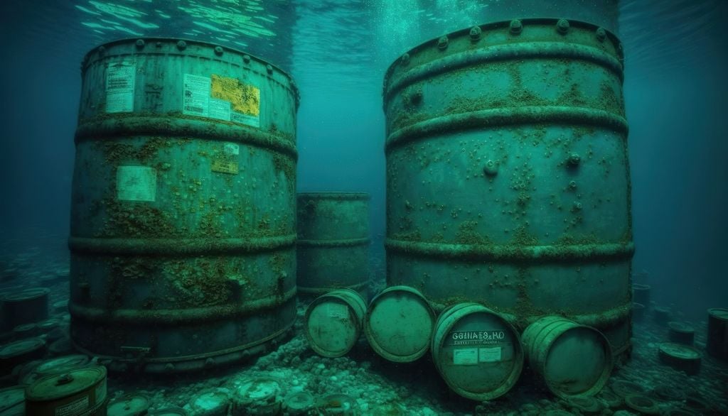 Déchet radioactif Ocean profondeur fût mer À l'époque, cette pratique était totalement acceptée et normale.