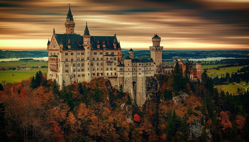 Le château de Neuschwanstein, en Bavière, promet un automne féérique. Le château de Neuschwanstein, en Bavière, promet un automne féérique.