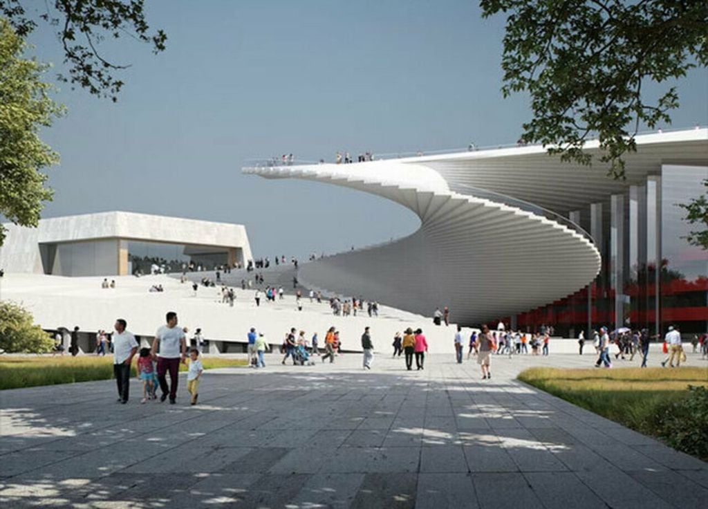 Le bâtiment a été conçu pour être ouvert sur la ville afin que chacun puisse se l'approprier.