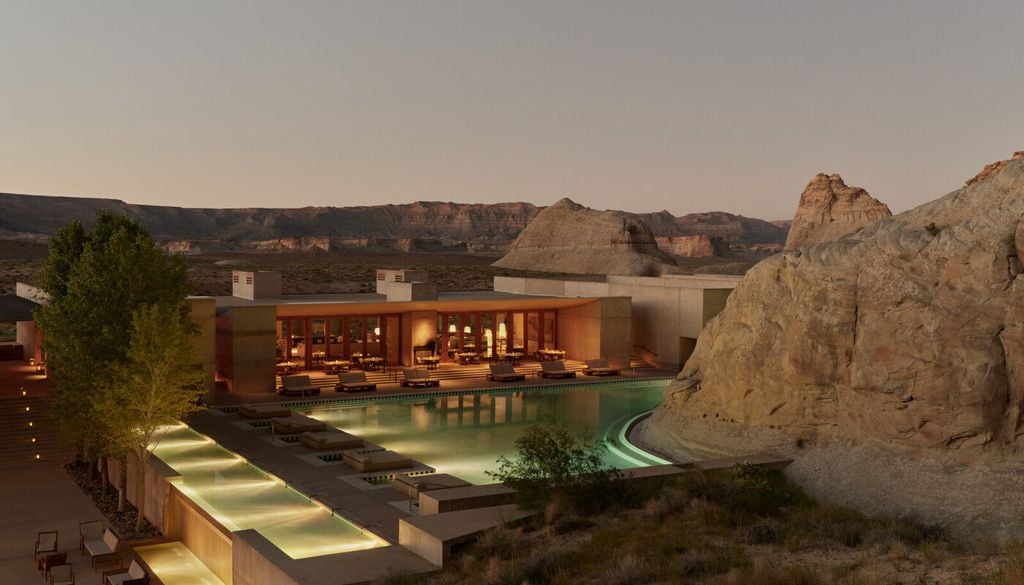 L'hôtel Amangiri offre une expérience extraordinaire au cœur du désert de l'Utah. L'hôtel Amangiri offre une expérience extraordinaire au cœur du désert de l'Utah.
