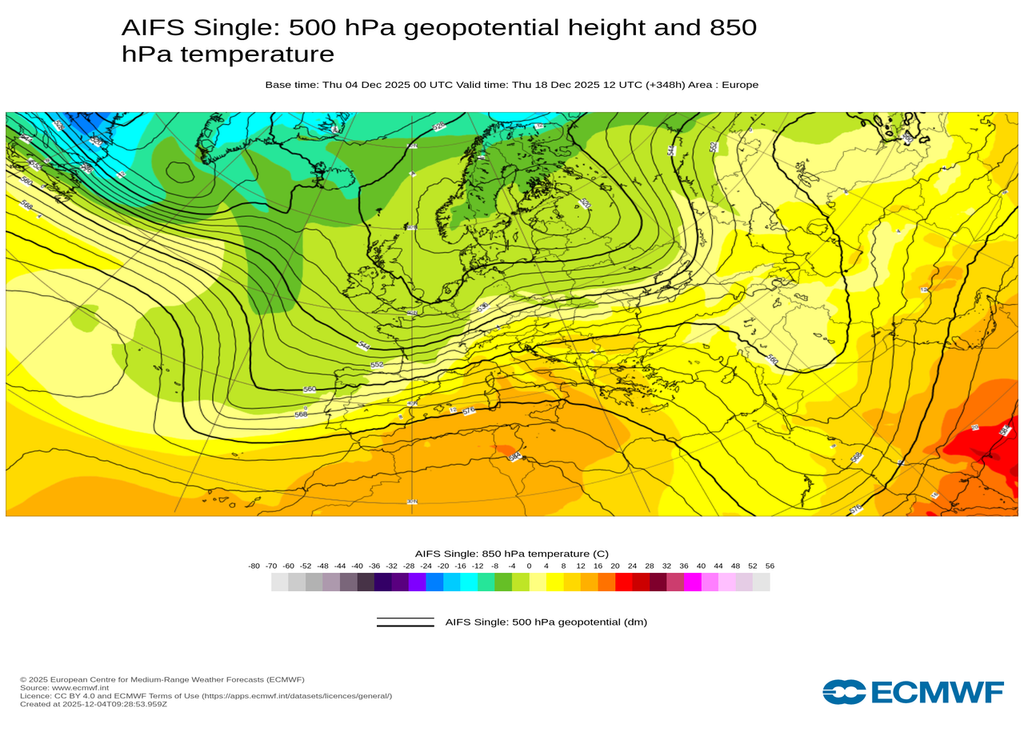 À très long terme, le flux océanique serait dominant selon le modèle ECMWF iA. À très long terme, le flux océanique serait dominant selon le modèle ECMWF iA.