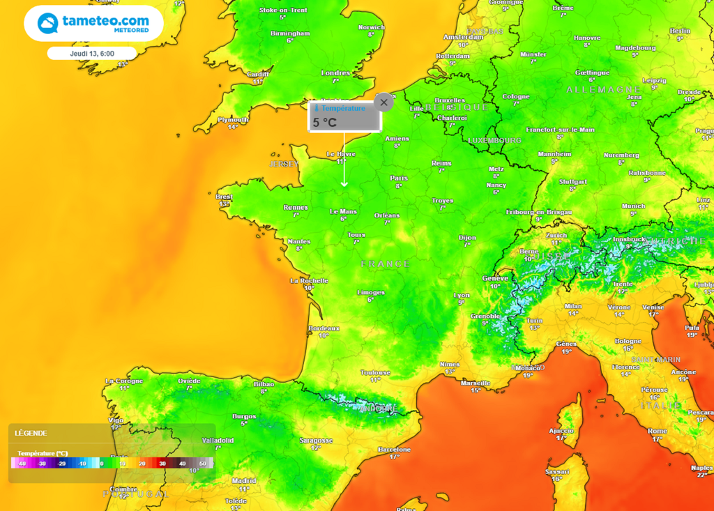 En deuxième partie de semaine, la fraîcheur demeurera particulièrement marquée au réveil dans de nombreuses régions. En deuxième partie de semaine, la fraîcheur demeurera particulièrement marquée au réveil dans de nombreuses régions.