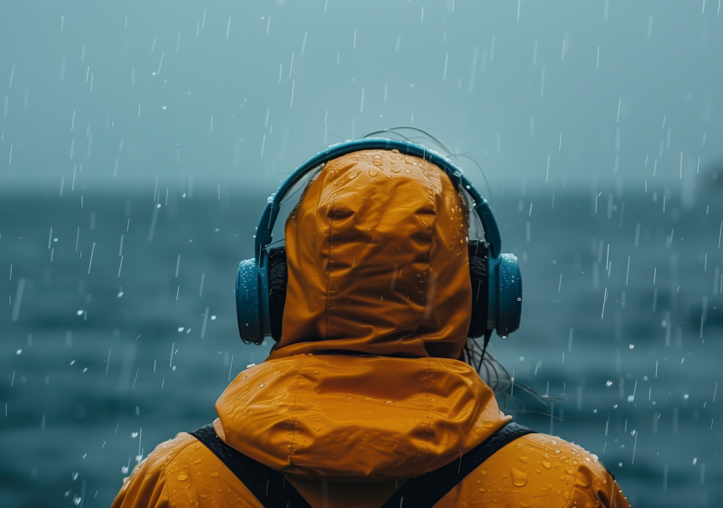 Audio can be used to measure the rain with enhanced accuracy over video.