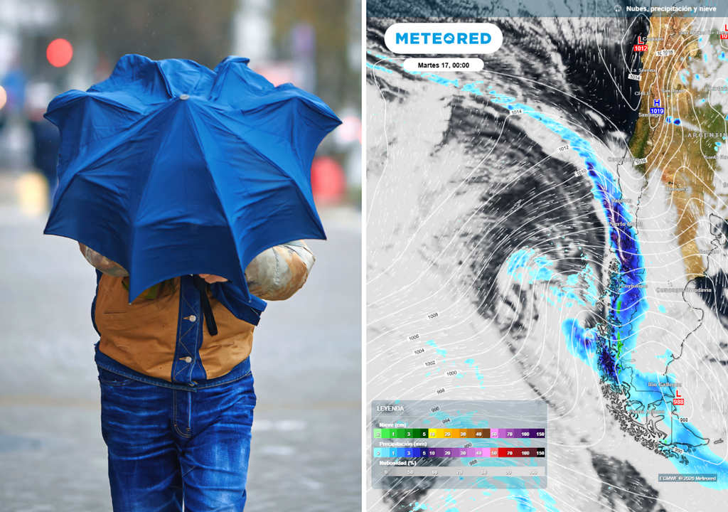 El sistema frontal tendrá actividad más intensa entre la noche de este lunes 17 y la madrugada del martes 18 de febrero.