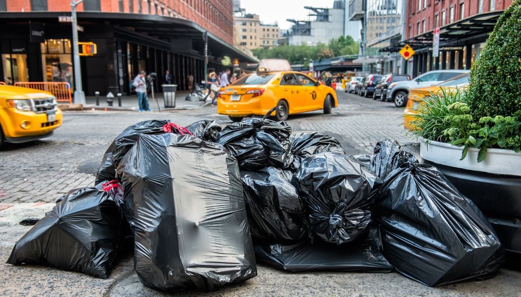 Basura en las calles de Nueva York.