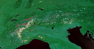 Del blanco al verde en los Alpes