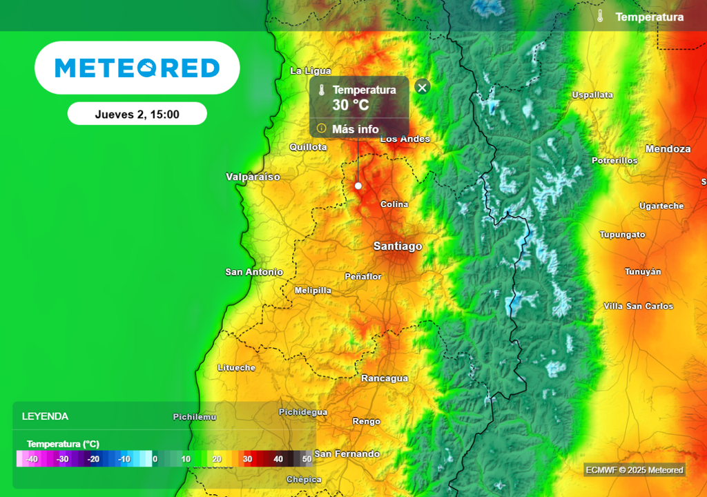 Temperaturas máximas