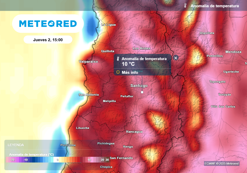 Anomalías de temperaturas
