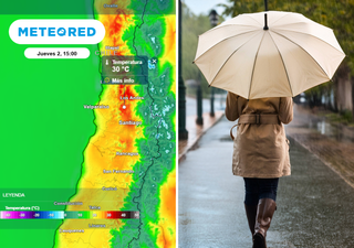 ¿Del calor a la lluvia? Santiago enfrentará un brusco cambio de tiempo la próxima semana