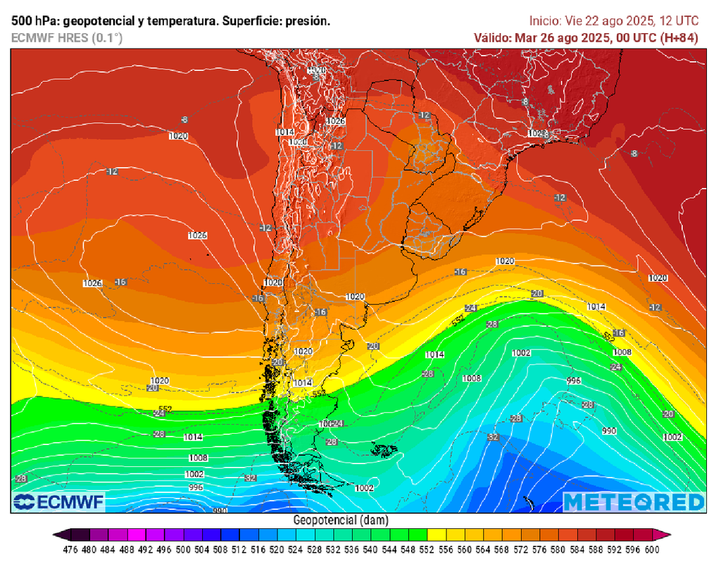 La dorsal en altura llegará a su máximo nivel a mitad de semana, haciendo que las temperaturas superen los 20 °C con facilidad.