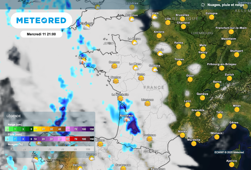 Orages parfois forts attendus demain soir en région Nouvelle-Aquitaine. Orages parfois forts attendus demain soir en région Nouvelle-Aquitaine.