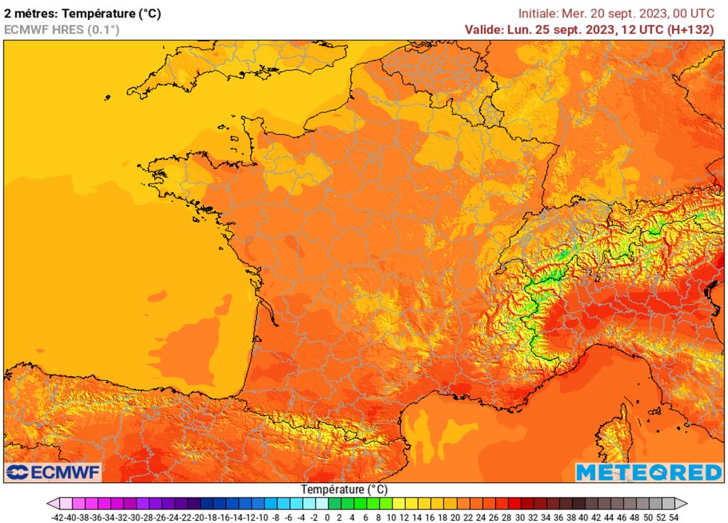 Douceur automnale pour la journée de lundi. Estival pour les régions les plus au Sud.