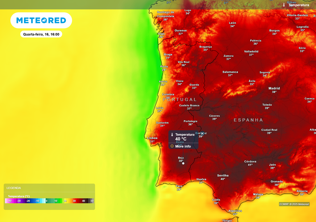 temperatura do ar à superfície temperatura do ar à superfície