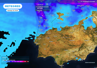 Em todas estas regiões choverá na segunda-feira, 24: Meteored prevê chuva em 17 distritos