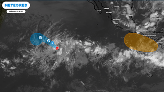 Se forma el primer sistema activo "nombrado" por el Centro Nacional de Huracanes, NHC, la depresi&oacute;n tropical One-E (1E)