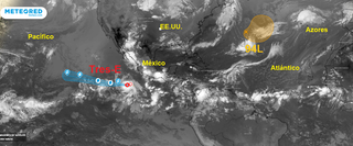 Se forman la depresión tropical Tres-E, futuro huracán, y el Invest 94L