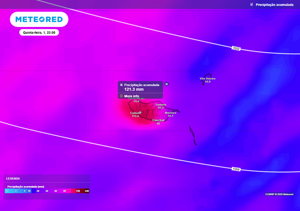 chuva depressão Francis