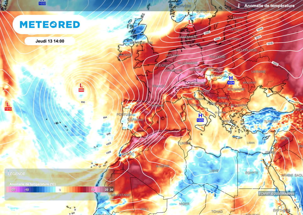 Remontée d'air très doux en provenance du Sahara !