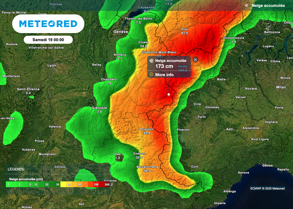 Des quantités de neige impressionnantes attendues en Savoie.