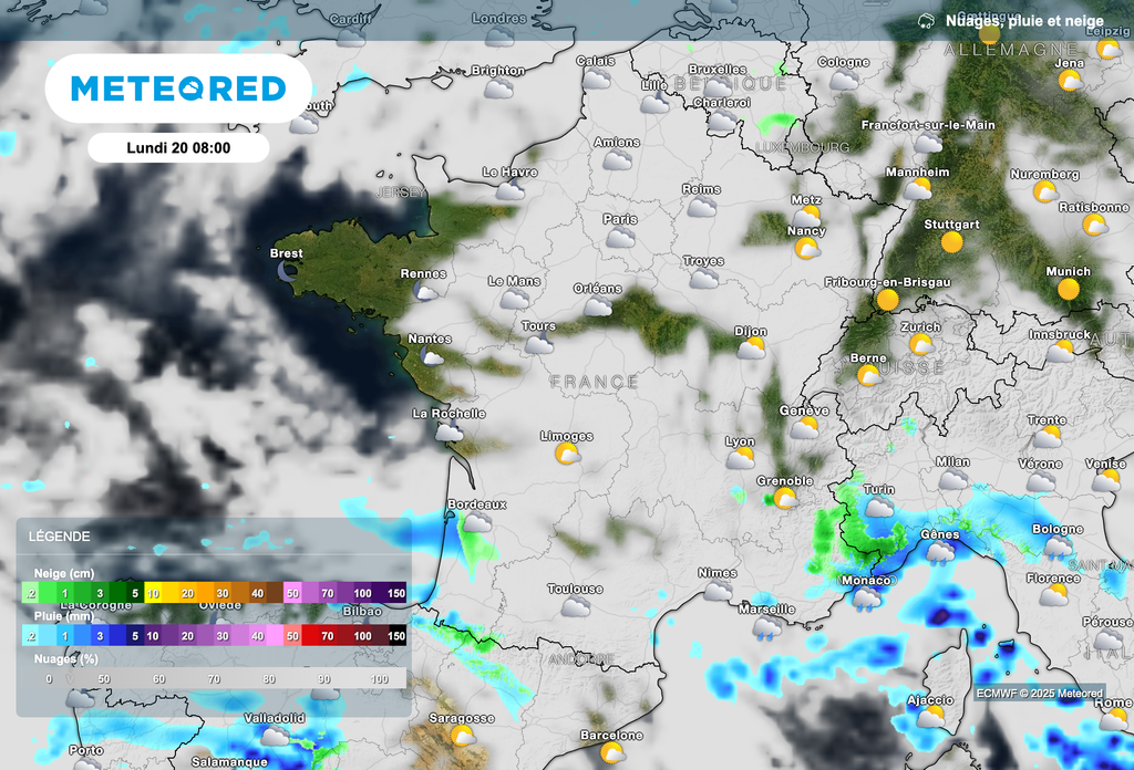 Météo pluvieuse dans le sud-est de la France. Météo pluvieuse dans le sud-est de la France.