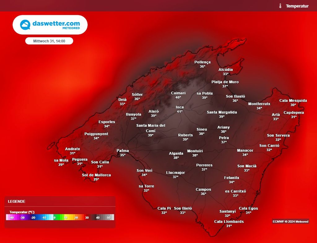hitze, mallorca, 41 Grad hitze, mallorca, 41 Grad