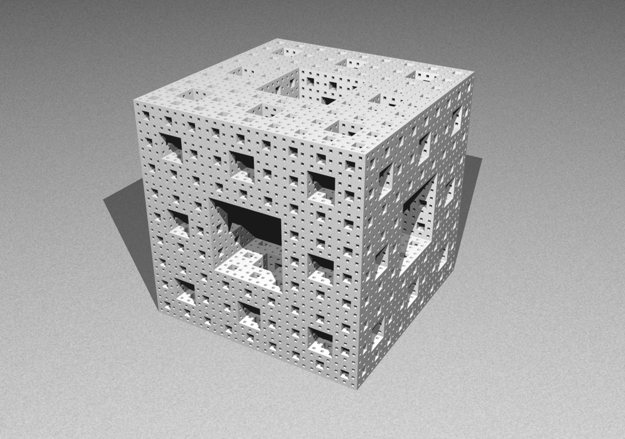 Menger-Schwamm. Bild: Amir R. Baserinia/Wikimedia Commons/GFDL