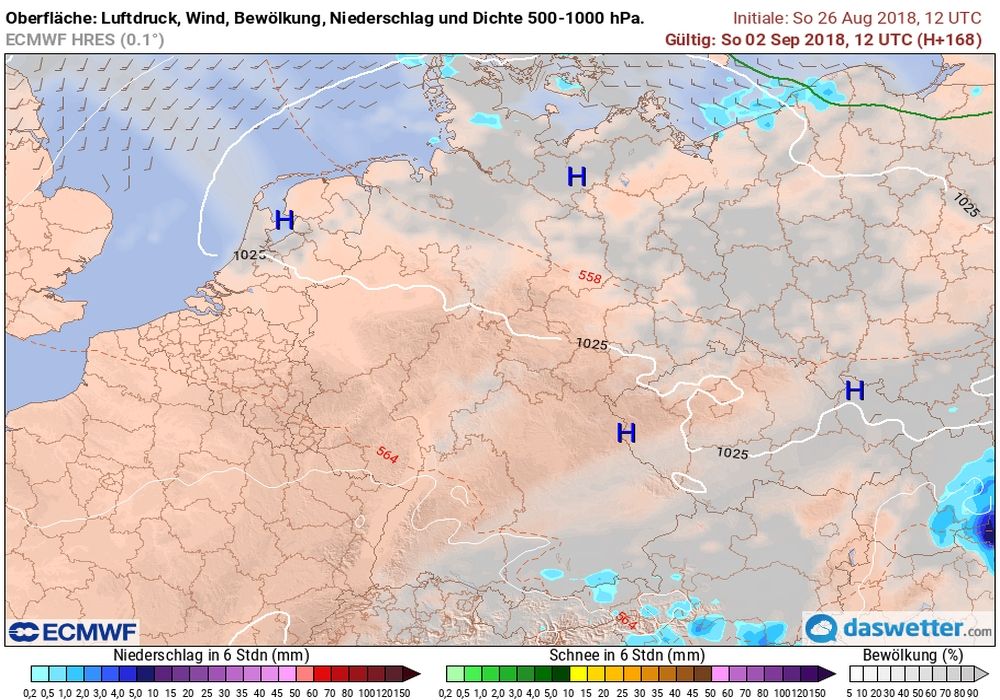 Stabiles Spätsommerhoch