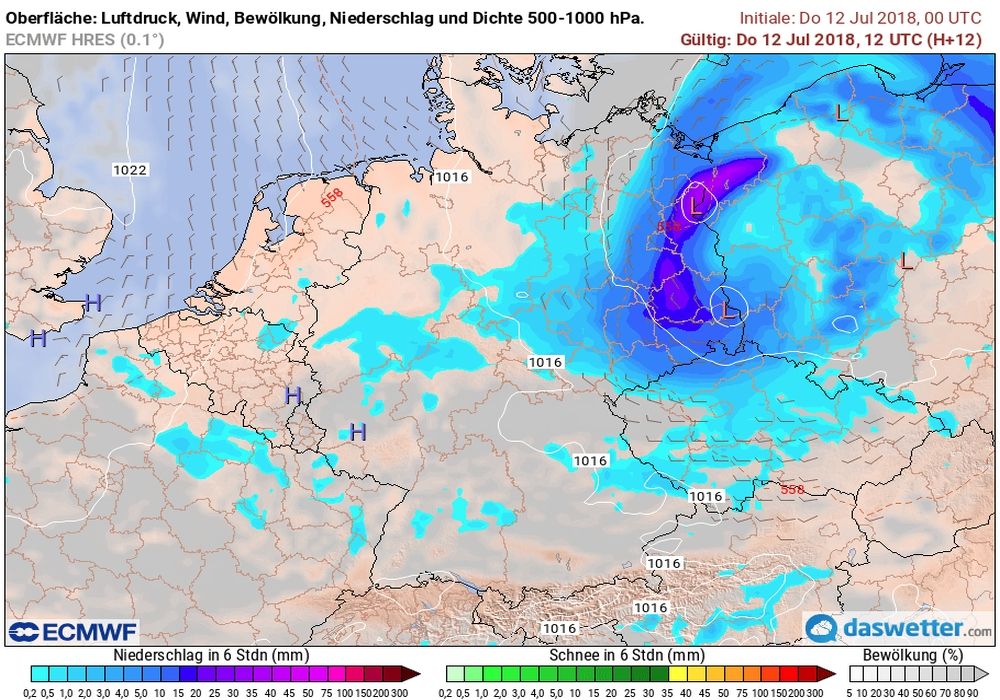 Tief Gislinde Tief Gislinde