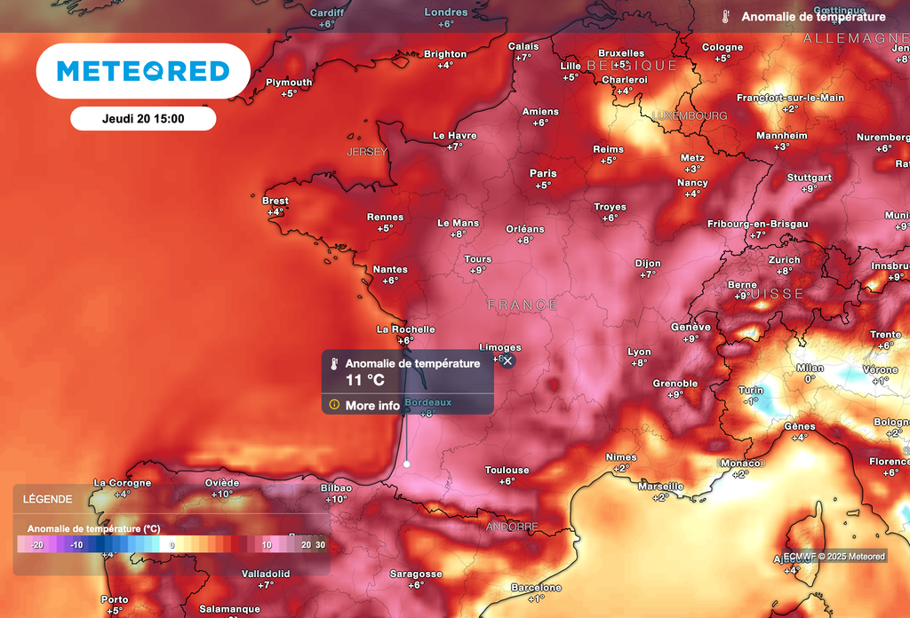 Les températures cet après-midi seront très nettement supérieures aux normales de saison.
