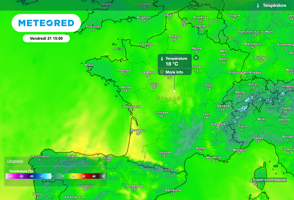 Grande douceur sur tout le pays ce vendredi après-midi !