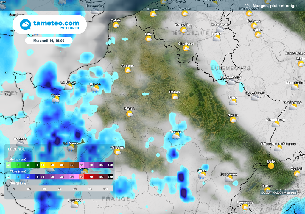Météo plutôt ensoleillée demain après-midi entre les Hauts-de-France et la région parisienne. Météo plutôt ensoleillée demain après-midi entre les Hauts-de-France et la région parisienne.