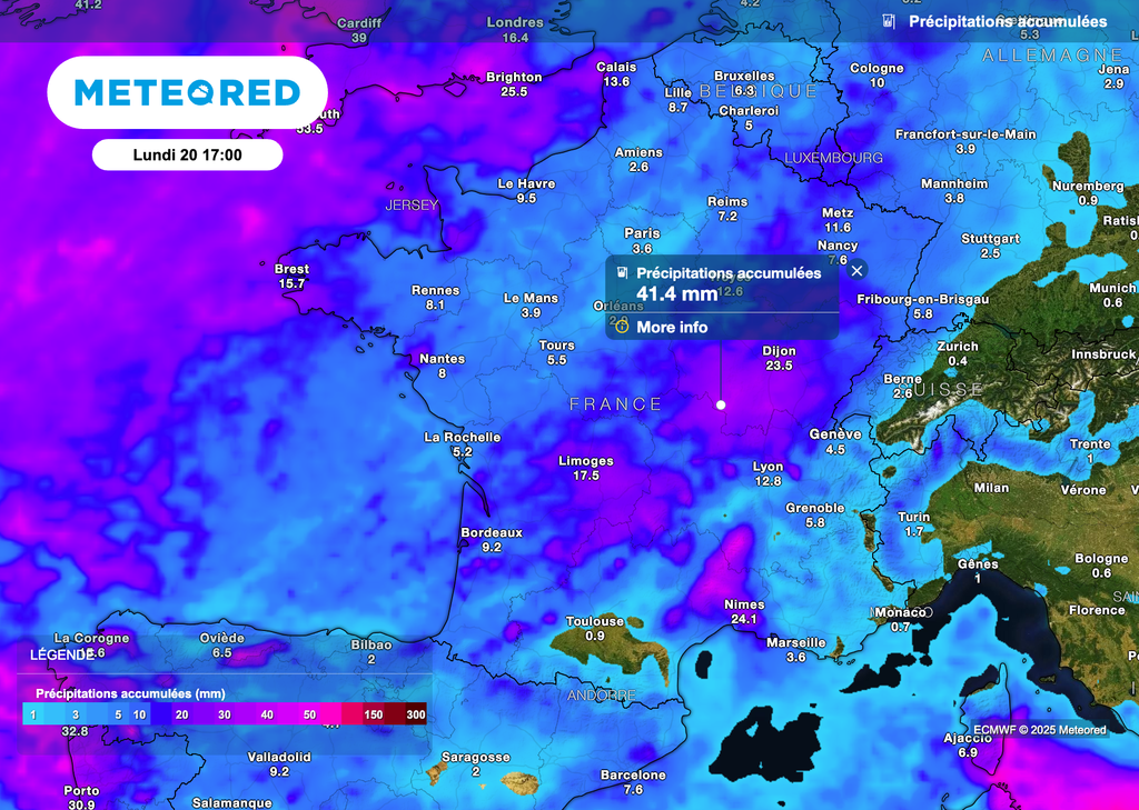 Retour de la pluie à partir de dimanche. La semaine prochaine s'annonce également humide !