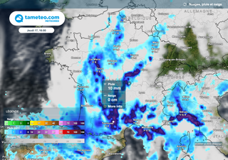 Dernière minute : nos cartes montrent un renforcement des pluies en France ! Météo-France étend sa vigilance orange ! 