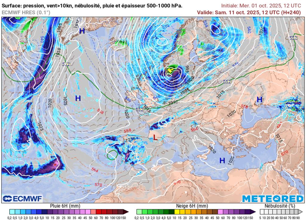 C'est un flux de nord-ouest qui devrait se mettre en place d'ici votre prochain week-end en France.
