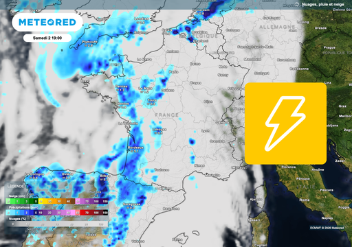 Des orages de plus en plus nombreux ce samedi ! Voici les pr&eacute;visions m&eacute;t&eacute;o en France
