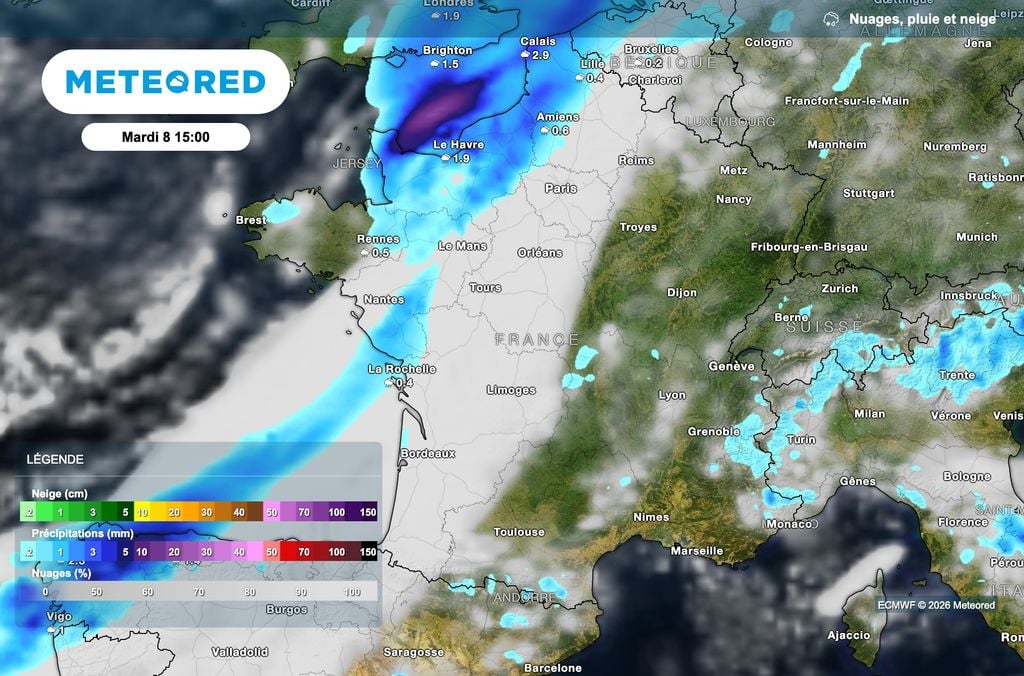 Le front froid progresse cet après-midi dans les terres ! Le front froid progresse cet après-midi dans les terres !
