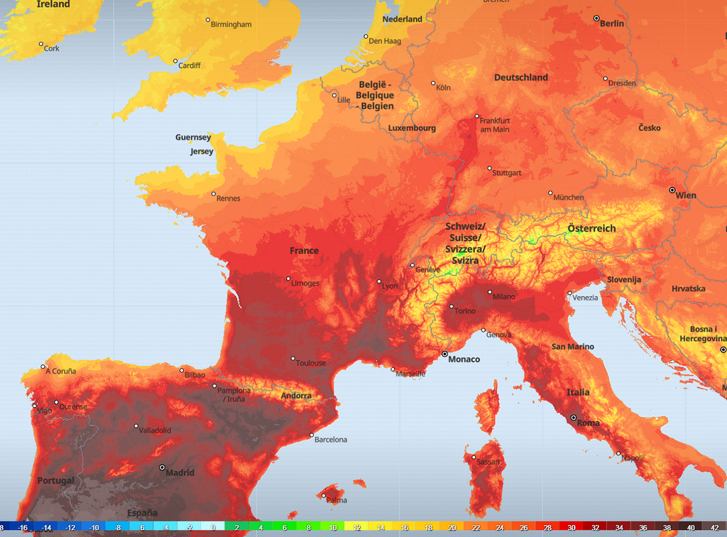 Dès dimanche après-midi, le seuil de très forte chaleur (35°C) sera atteint ou dépassé dans le sud du pays.